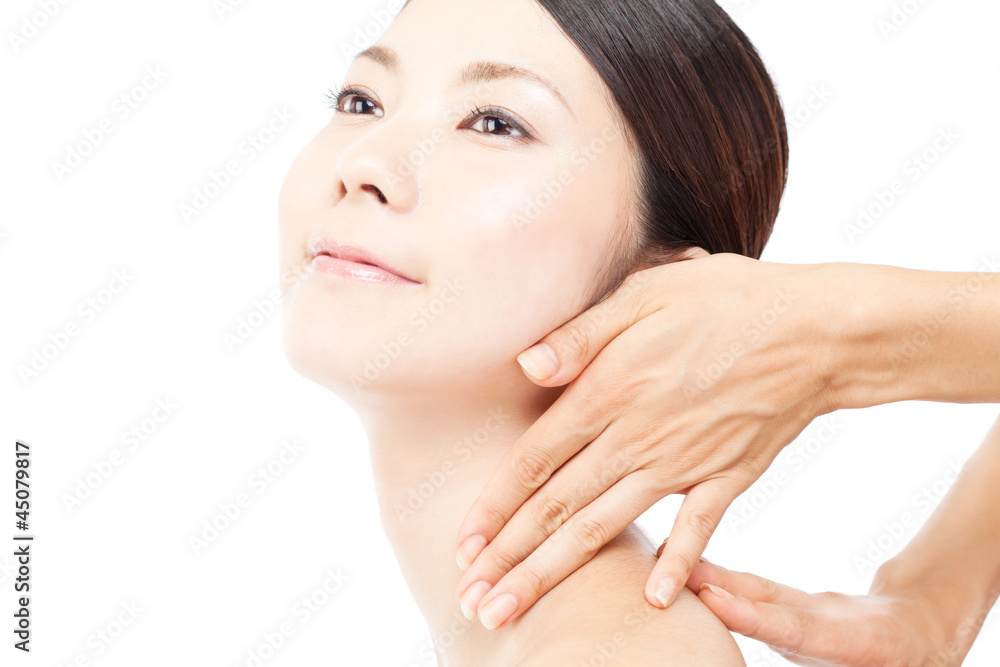 Beautiful young woman on white background. Portrait of asian. Beautiful young woman on white background. Portrait of asian.