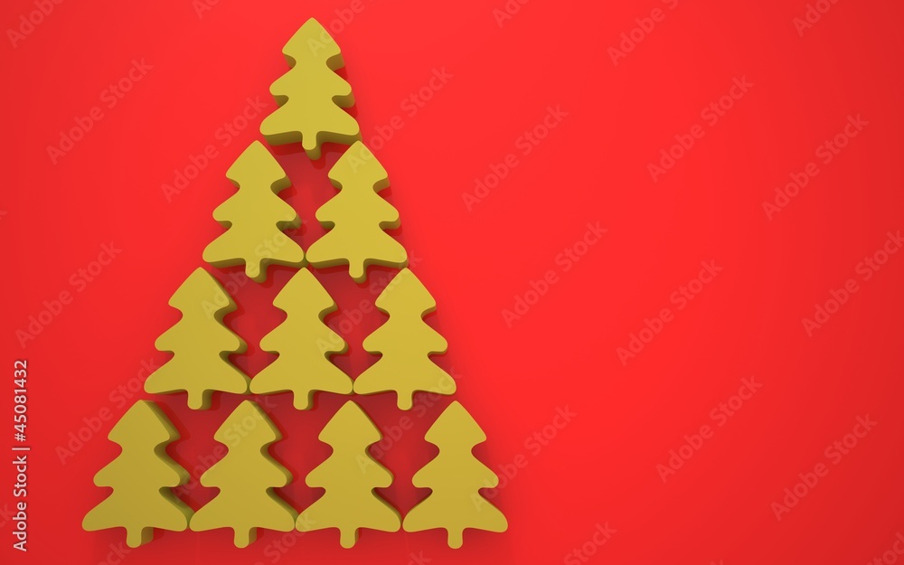 Abstract tree made up of a large number of trees Abstract tree made up of a large number of trees