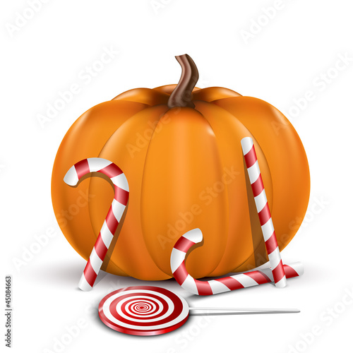 Pumpkin and candy