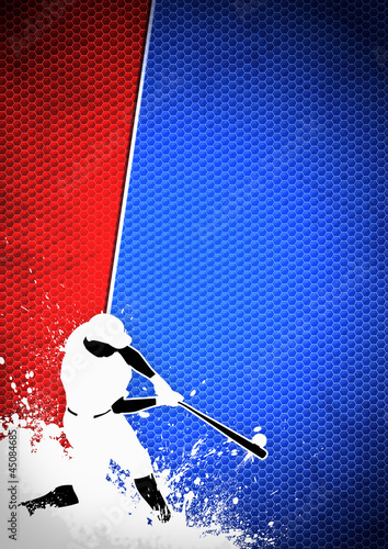 Canvas Print Baseball background