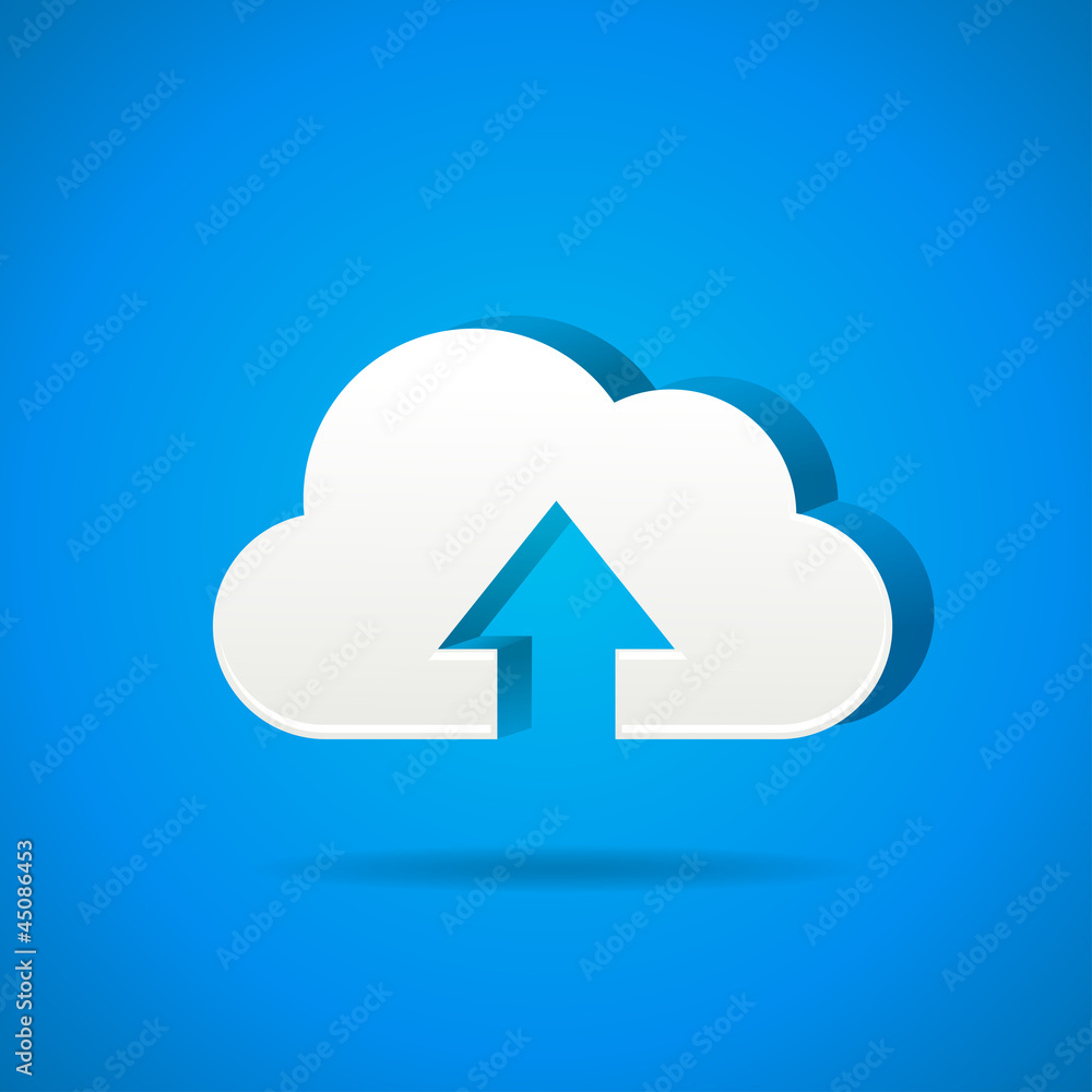 cloud app icon - upload files cloud app icon - upload files