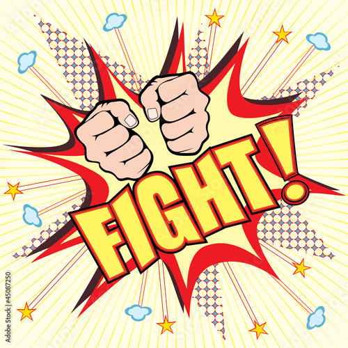 Comic Book Fight Explosion vector