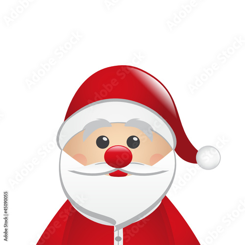 santa clause figure look isolated white background