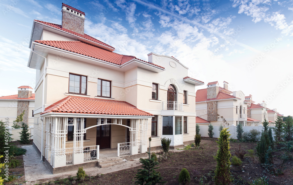 Fototapeta premium Красивые, новые дома