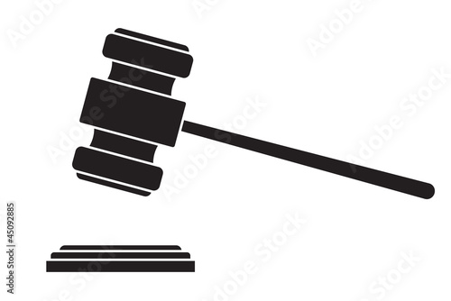 gavel - hammer of judge or auctioneer