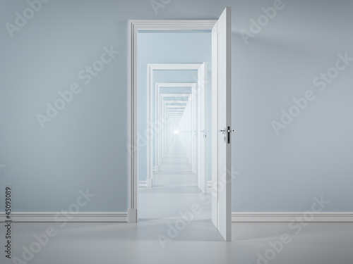 infinity doorway abstract illustration