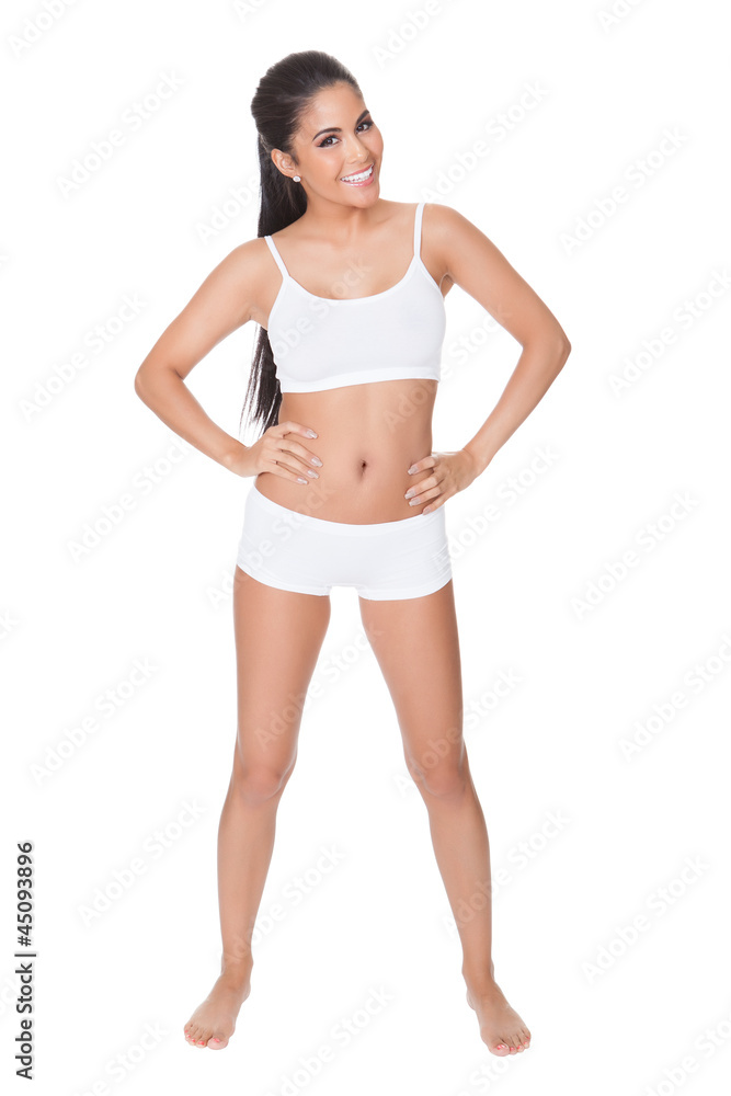 Woman with lovely figure in lingerie Woman with lovely figure in lingerie