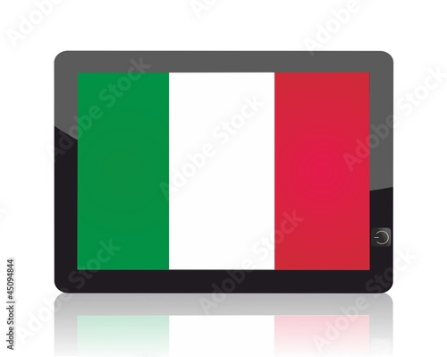 Free Download tablet with italy flag - GFXLoad