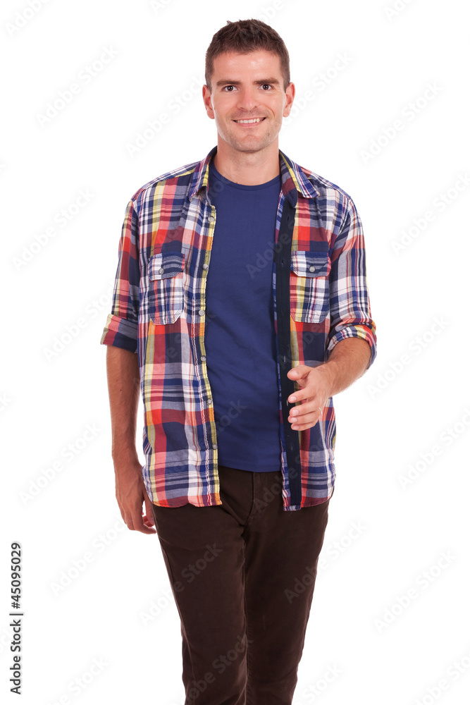young man walking towards the camera young man walking towards the camera