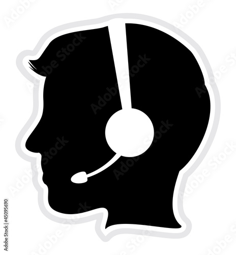 call center man icon