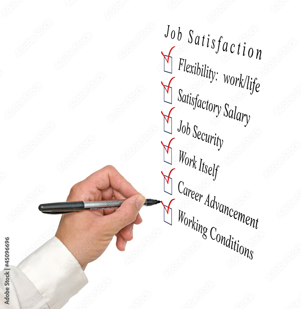 Job satisfaction list Job satisfaction list