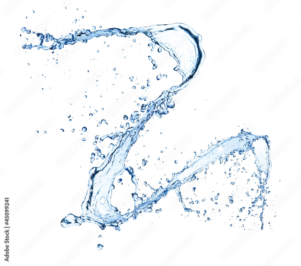 Water splash isolated on white background Water splash isolated on white background