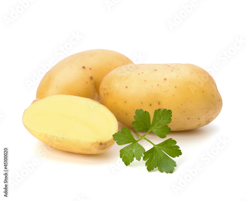 New potato and green parsley