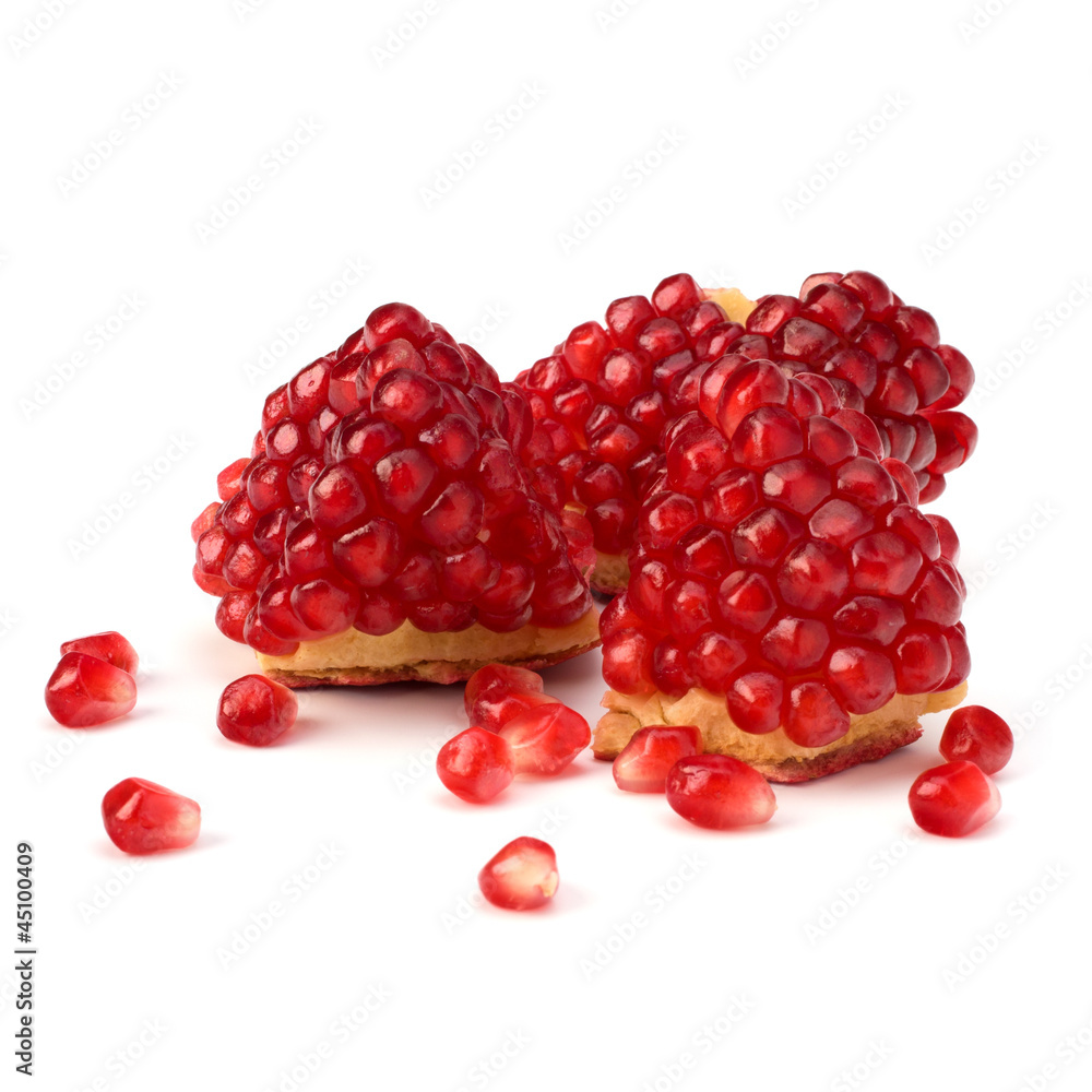 Ripe pomegranate piece Ripe pomegranate piece