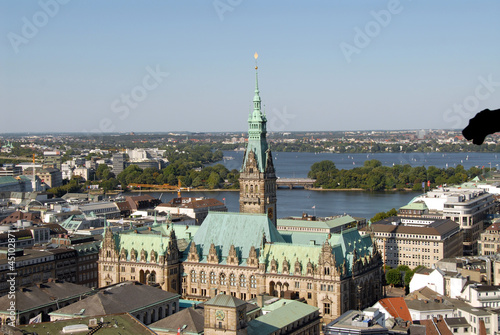 Hamburger Rathaus, Blick von St. Jacobi, Hamburg, Deutschland