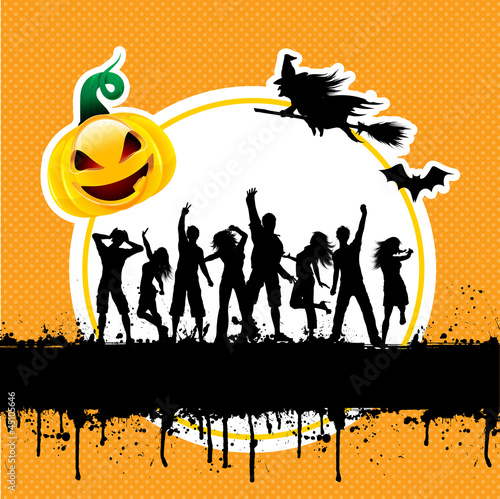 Halloween party background