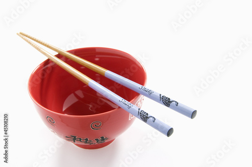 Chinese Snake Chopsticks and Rice Bowl
