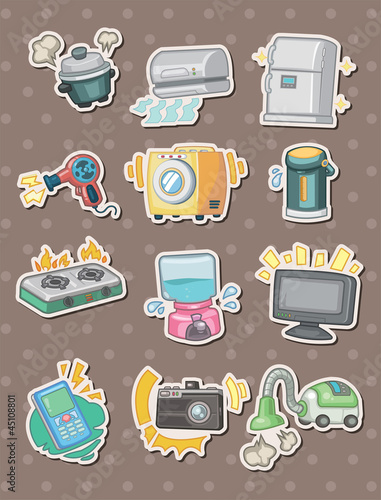 cartoon Appliance stickers