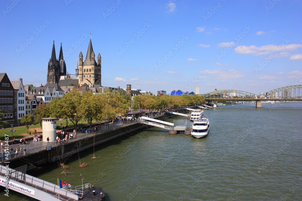 Köln, Blick von Deutzer Brücke (2012)