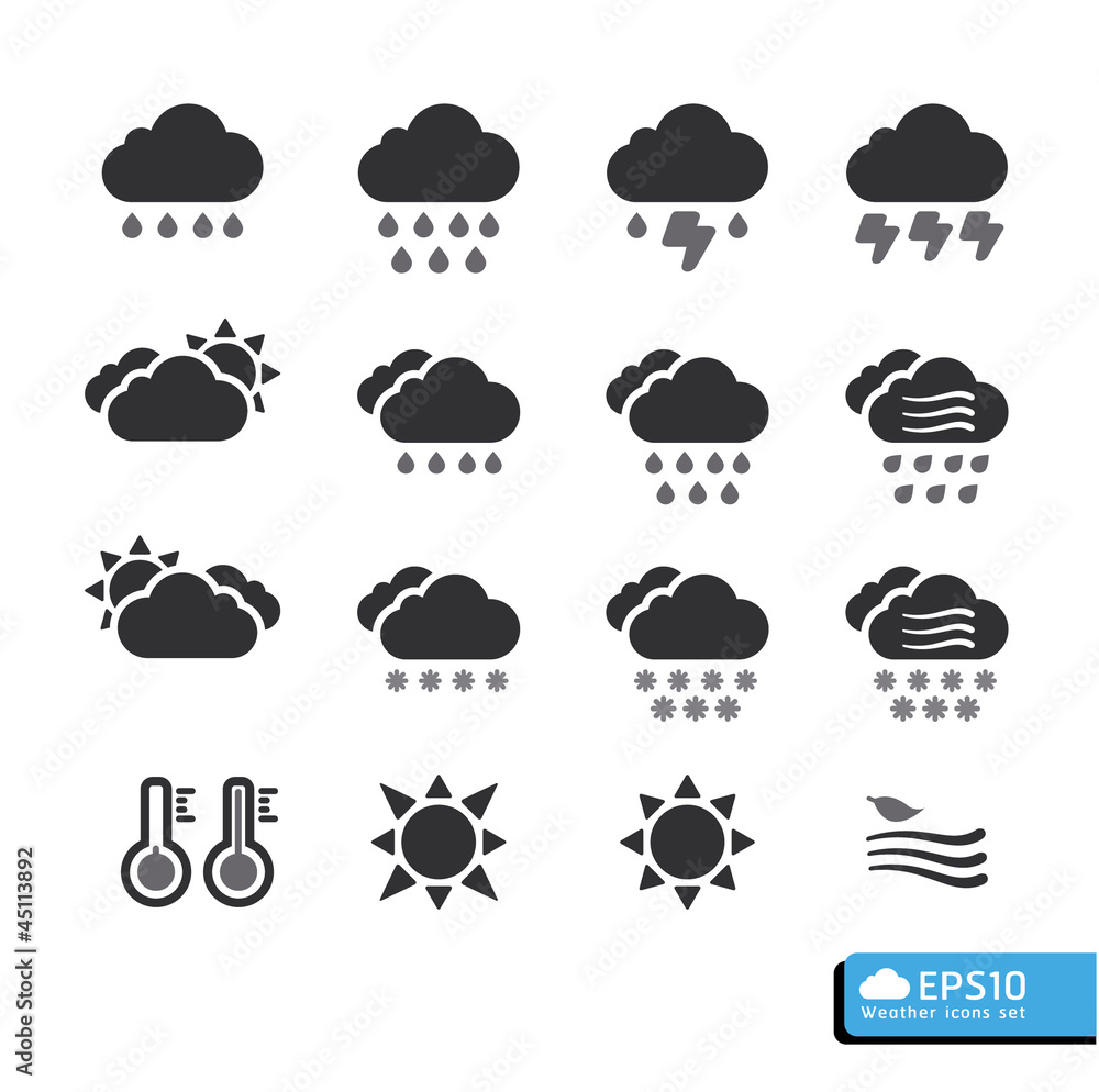 Weather Web Icons Set .vector for web template Weather Web Icons Set .vector for web template