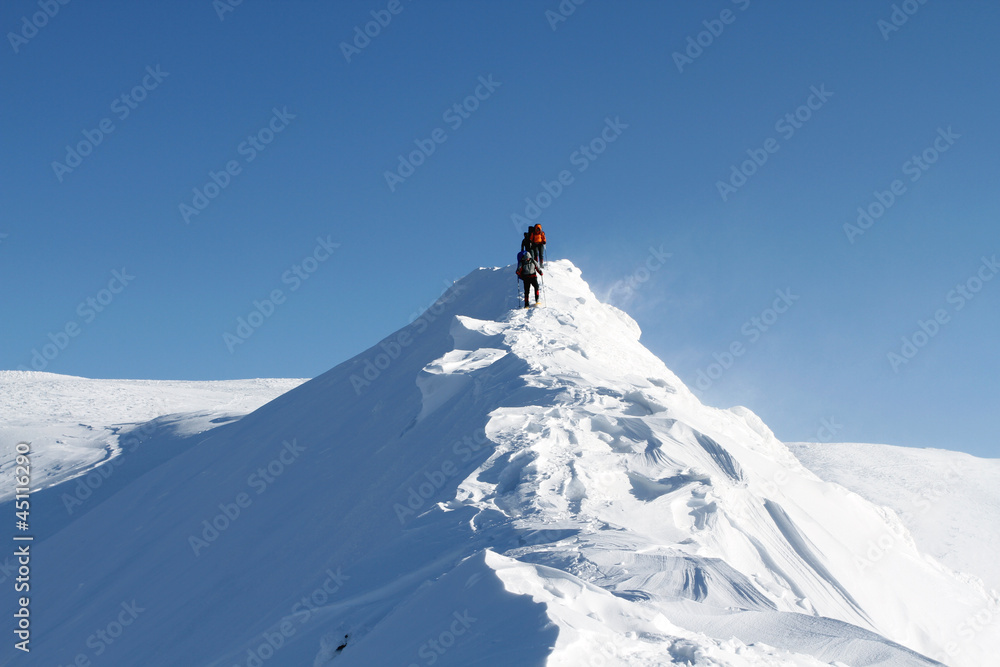 Winter hike. Winter hike.