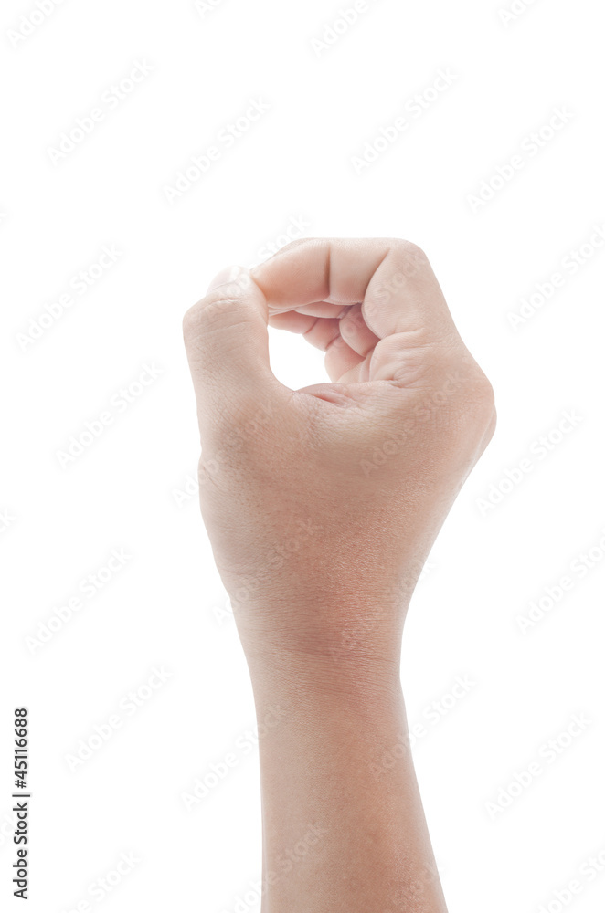 Naklejka premium hand of man