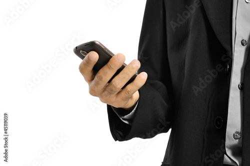 Man Using Cellphone