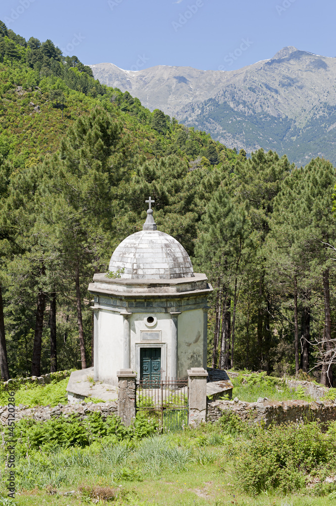 Mausoleum in central Corsica, France Mausoleum in central Corsica, France