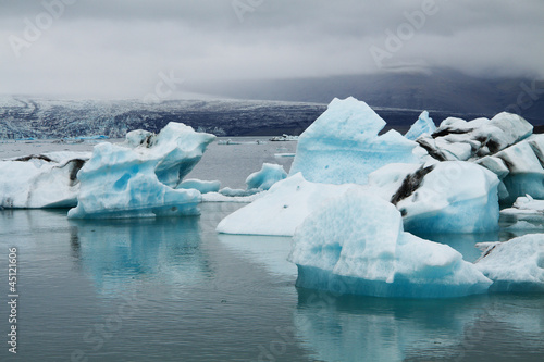 Icebergs on Jökulsárlón glacier lagoon, Iceland