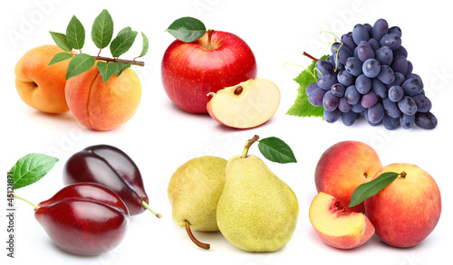 Fototapeta Naklejka Na Ścianę i Meble -  Collage from fresh fruits