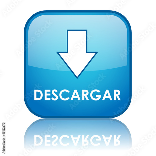Botón Web "DESCARGAR" (internet cargar hacer clic aquí download)