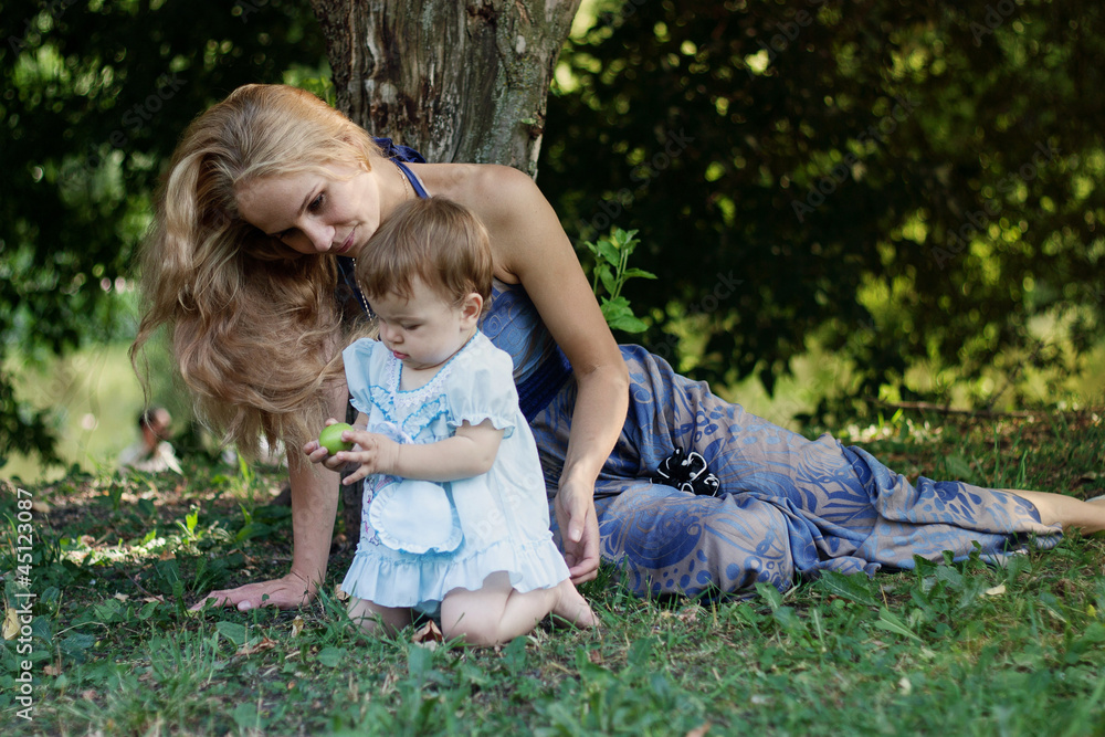 Happy mother with baby Happy mother with baby