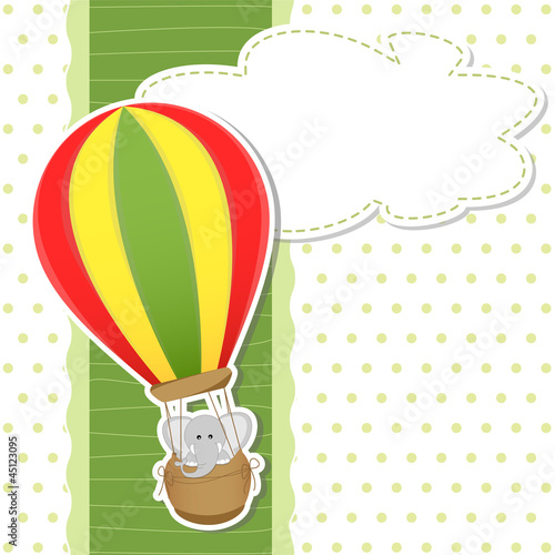 baby shower - hot air ballon - mongolfiera