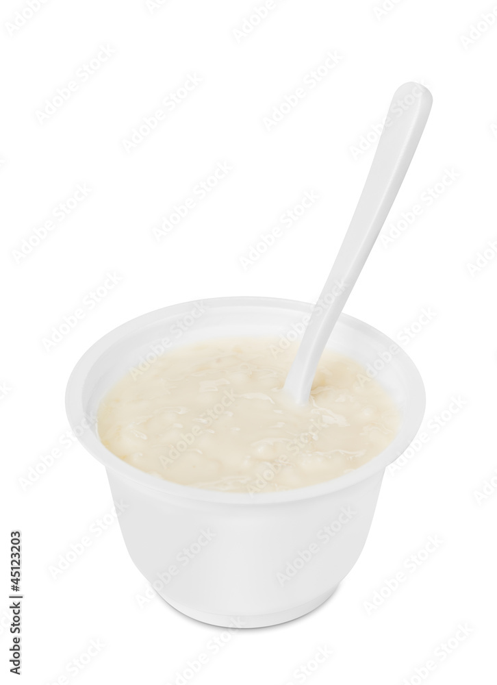 Bowl with rice pudding Bowl with rice pudding