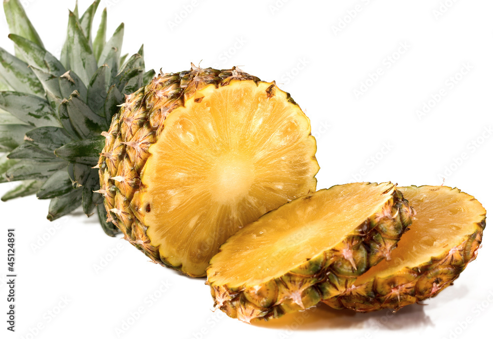 pineapple on a white background pineapple on a white background