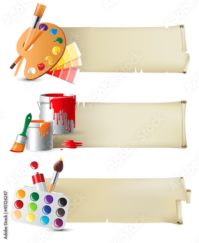 banners with drawing tools