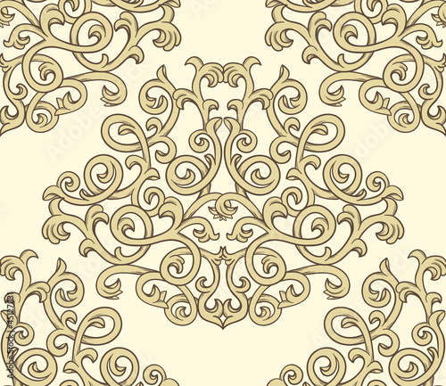 vintage seamless pattern on light background