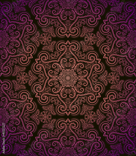 Vintage seamless pattern in retro style