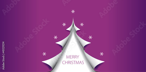 Edle Weihnachtskarte purpur photo