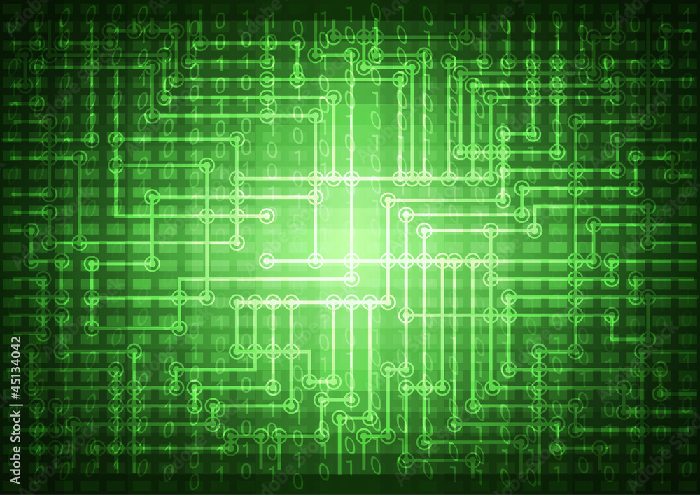 Abstract technology background illustration with binary code Abstract technology background illustration with binary code