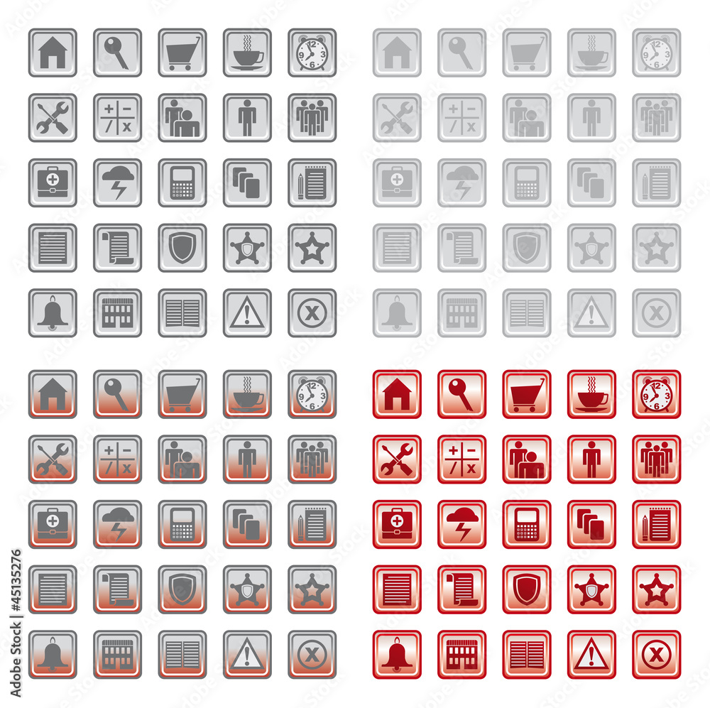 Internet icons set. Internet icons set.