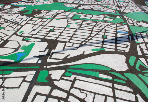 Wallpaper Mural Plan de ville. Torontodigital.ca