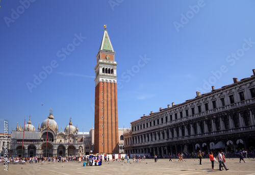 Obraz na płótnie Piazza San Marco (St Mark's Square), Venice, Italy w salonie