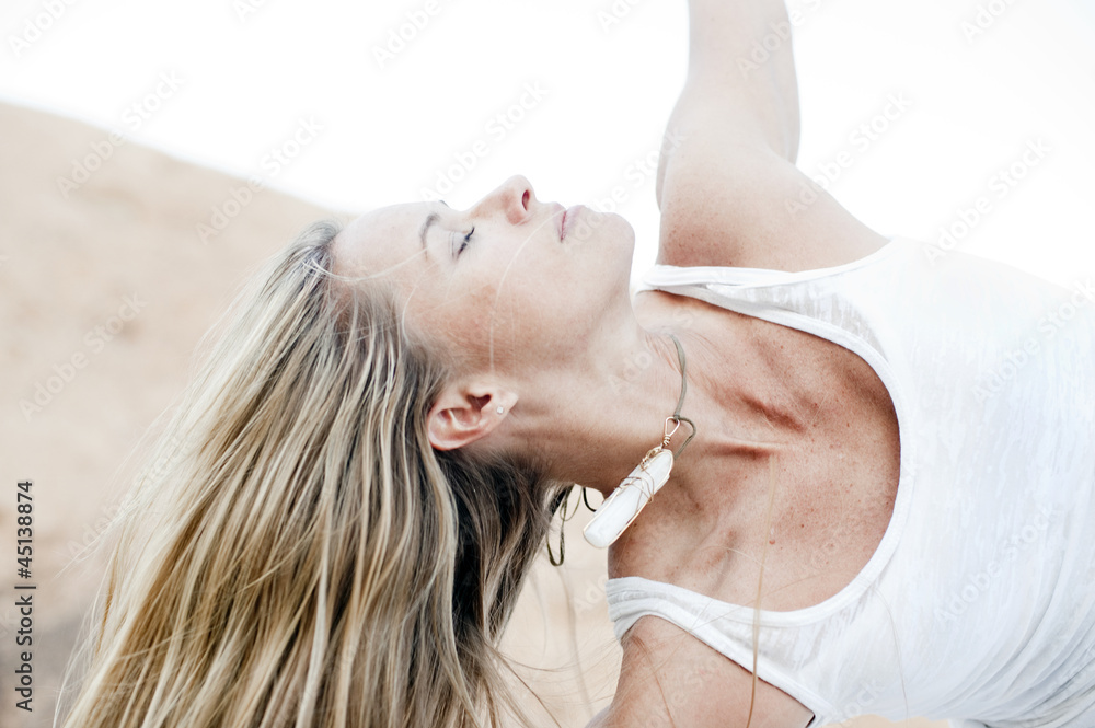 Naklejka premium Portret jogi