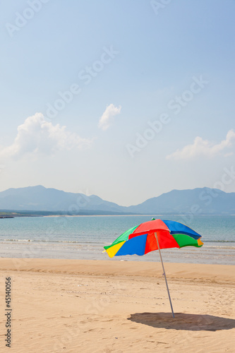 Seaside beach umbrella