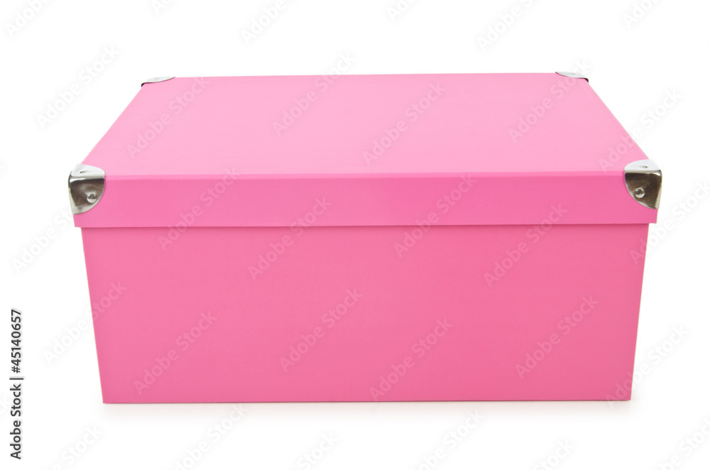 Pink giftboxes isolated on white Pink giftboxes isolated on white