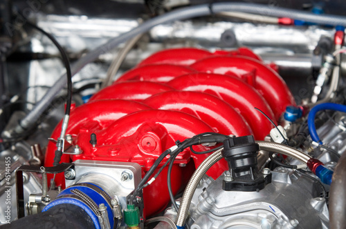 V8 racing car engine