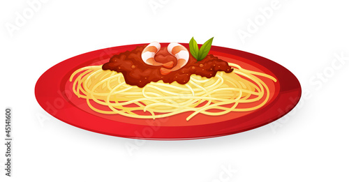 noodles in plate