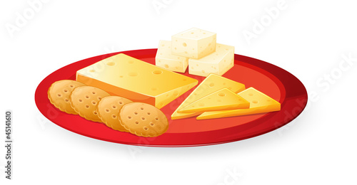 cheese biscuits in plate