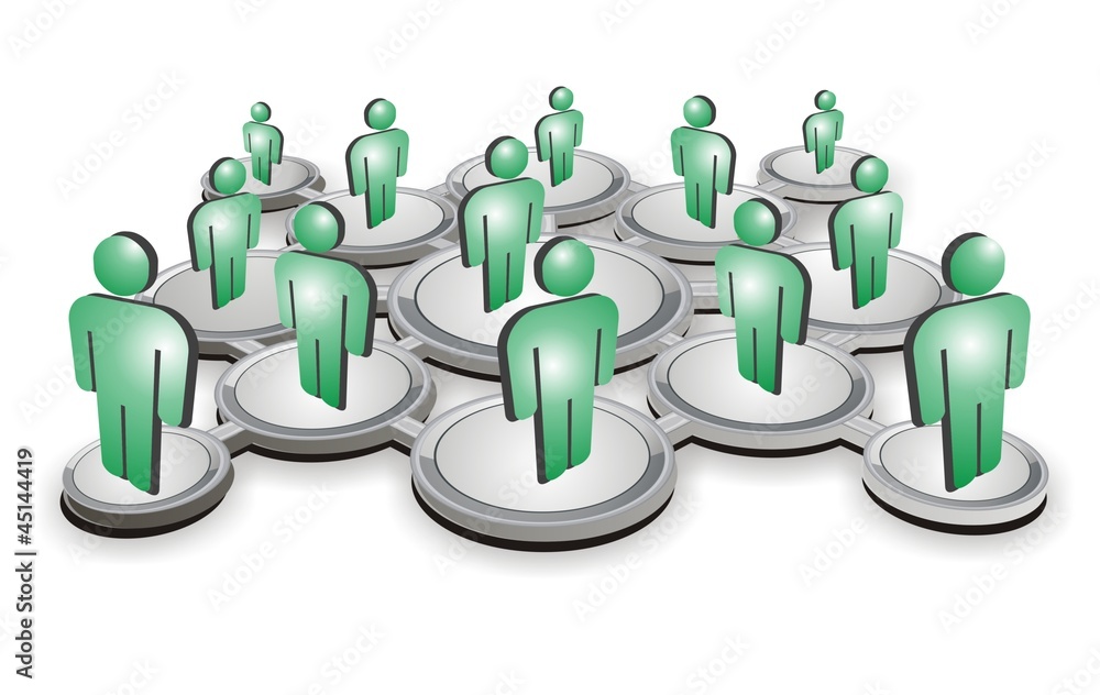 social network (green/silver version) social network (green/silver version)